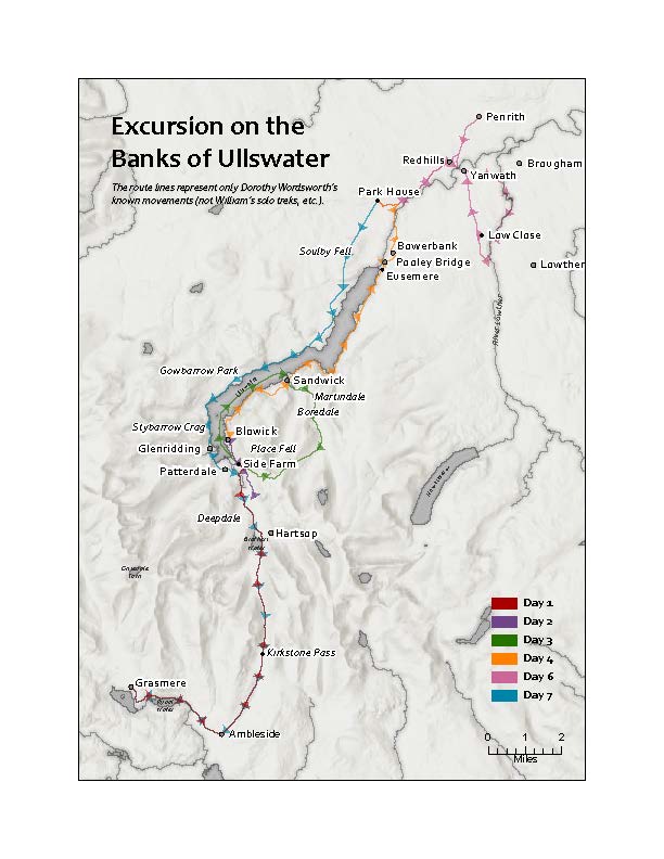 Route of the Ullswater tour
