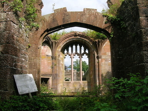 Situated just south of Penrith, near the junction of the Lowther and Eamont, this fourteenth-century building (known as “the Windsor of the North” in Victorian times) was saved from dereliction in 1985. Restoration efforts are underway. Photo: The chancellor’s study at Brougham Hall (Roger Griffith, Wikimedia Commons).
